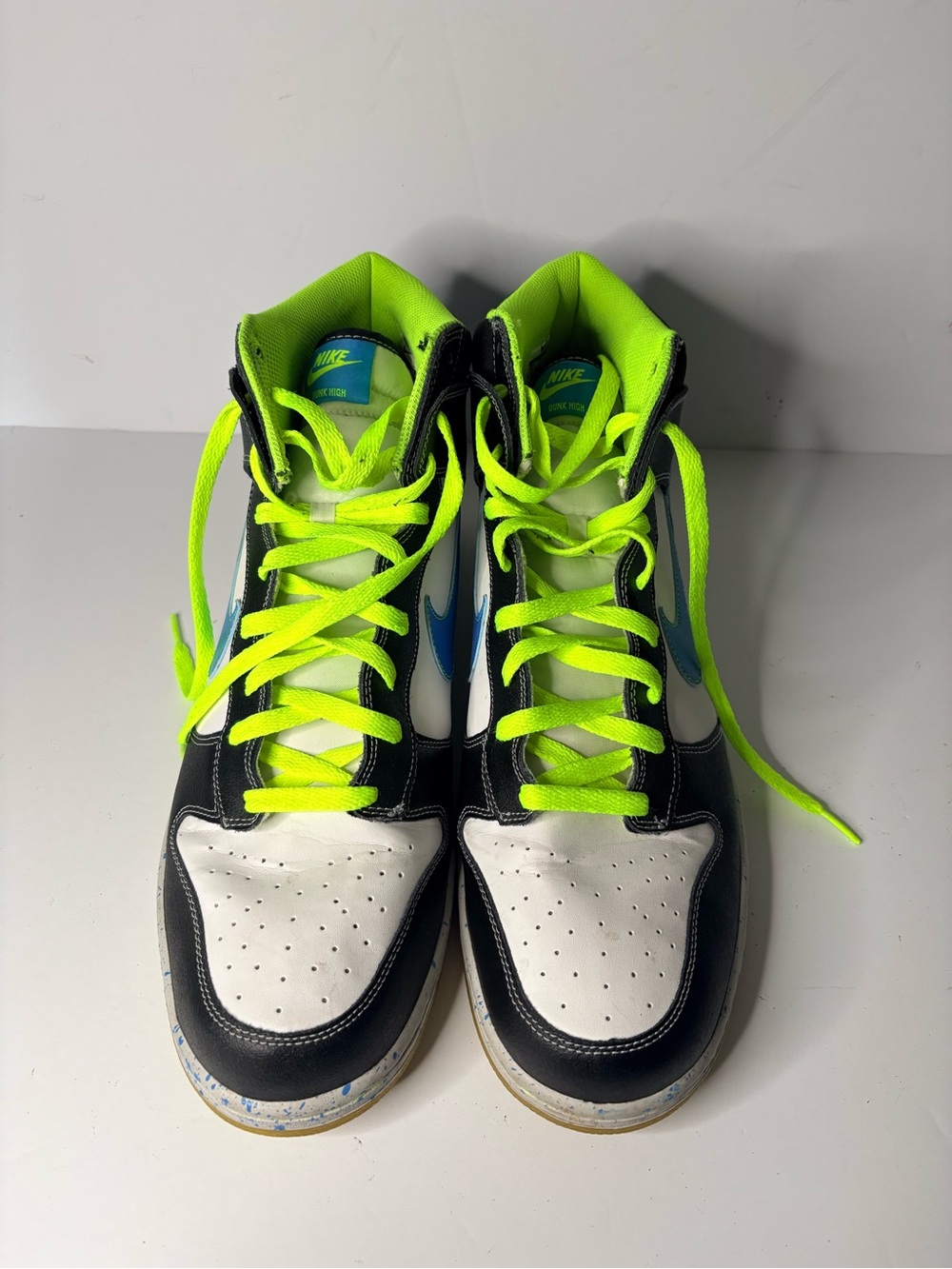 Size 15 Nike Dunk High AS Premium White Blue Glow-2012